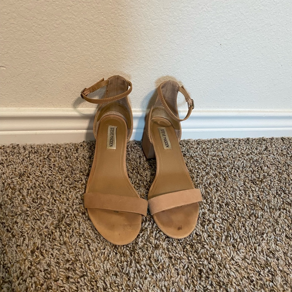 Steve Madden Irenee Tan Ankle Strap Sandals